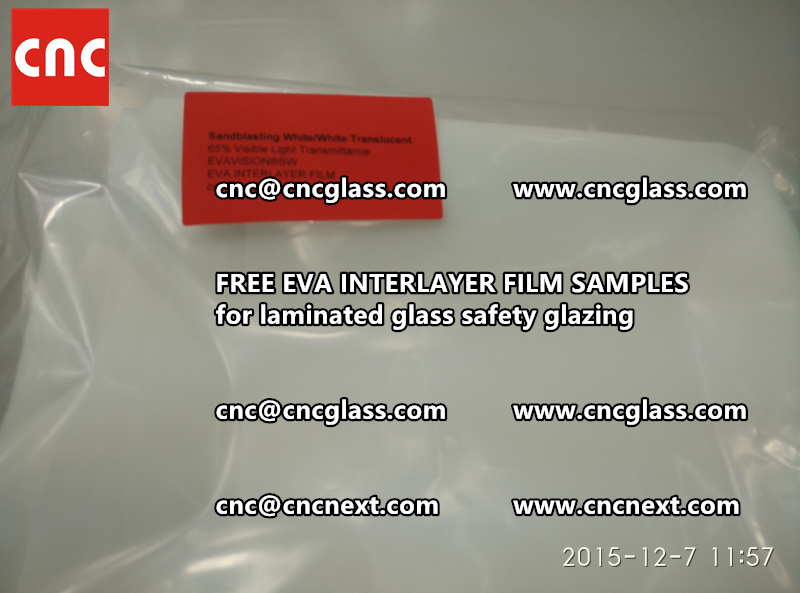 CROSS LINKED EVA INTERLAYER samples for safety glass laminated (32)