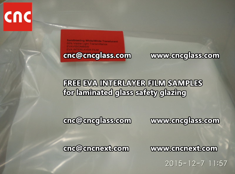 CROSS LINKED EVA INTERLAYER samples for safety glass laminated (33)