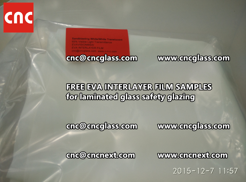 CROSS LINKED EVA INTERLAYER samples for safety glass laminated (34)