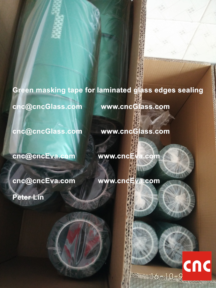 green-masking-tape-for-laminated-glass-edges-sealing-13