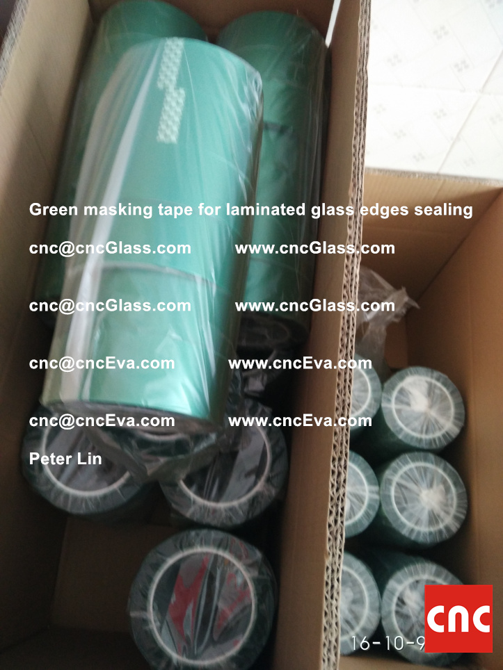 green-masking-tape-for-laminated-glass-edges-sealing-2