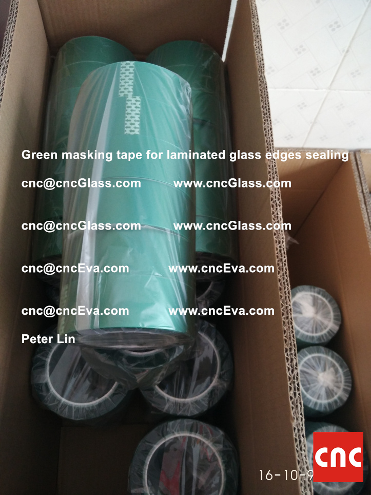 green-masking-tape-for-laminated-glass-edges-sealing-4