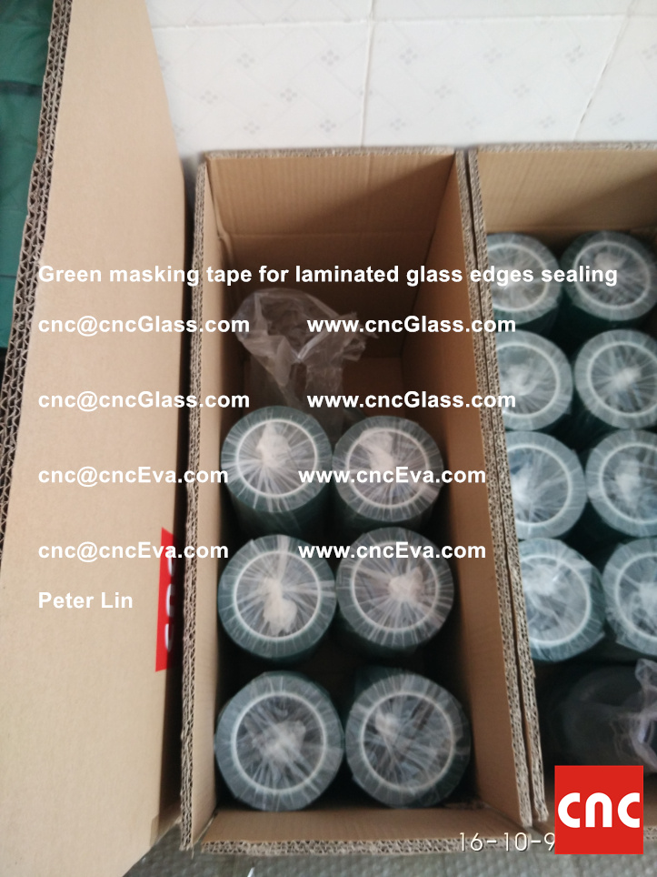 green-masking-tape-for-laminated-glass-edges-sealing-8